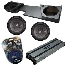 14 - 18 Chevy Silverado Double Cab Kicker CWR12 Dual 12 Rhino Sub Box HA-A1500.1