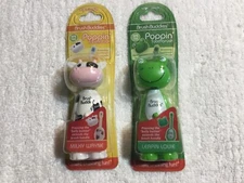  Brush Buddies Poppin' Toothbrush MILKY WAYNE & LEAPIN LOUIE set of 2 NEW