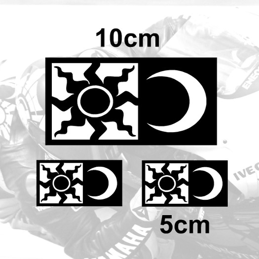 Rossi Sticker SUN & MOON Decal (W1) Pegatina Adesivi Aufkleber Autocollant Vinyl