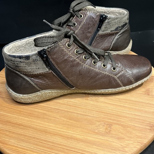 Stivali Remonte Dorndorf Tex marroni R4790-14 da donna taglia 39 cerniere usati in ottime condizioni - Foto 8 di 22