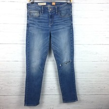 Anthropologie Pilcro  the Letterpress Skinny Jeans Distressed Straight Leg 29