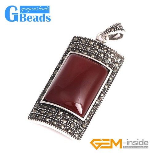 Juego de joyas rectangulares vintage colgante plata tibetana marcasita envío gratuito - Imagen 47 de 77