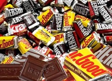HERSHEY'S Miniatures 20 Pounds Milk Dark Chocolate Mix Candy Bulk