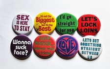 Vintage Reproduction Pinback Buttons Magnets Bottle Openers. Set 06