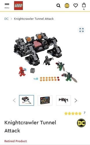 LEGO DC Comics Knightcrawler Tunnel Attack 2017 (76086) Retired Factory Sealed - Picture 6 of 7