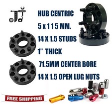 2pc 1 Thick 5x115mm 71.5 Hubcentric Spacer Fits Chrysler