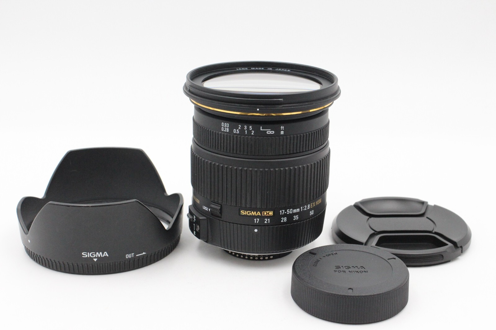 【 EXC5+ 】Sigma 17-50mm f/2.8 EX DC OS HSM FLD  Lens for Nikon #12063