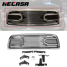 HECASA Big Horn Chrome Grille+Replacement Shell for 2009-2012 Dodge Ram 1500