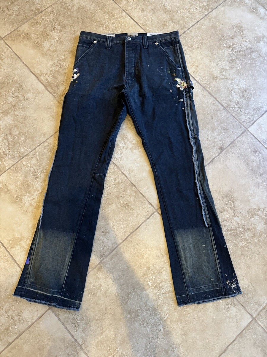 Gallery Dept. Painted La Flare Carpenter Pants Washed Black/ Dark 