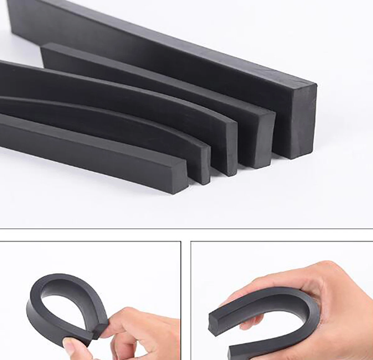 Guarnizione In Gomma Espansa Silicone Bianca: Barre Quadrate, Impermeabili, Nuove