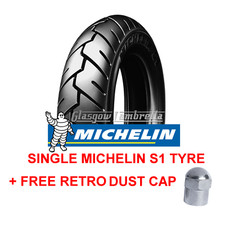 Single x MICHELIN S1 REINFORCED Scooter Tyre 3.50 x 10  Lambretta Li, TV, SX, GP