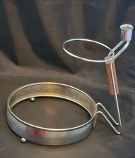 Chip and Dip Metal Appetizer Dish Hostess Party Caddy Holder Serving Holder Bowl