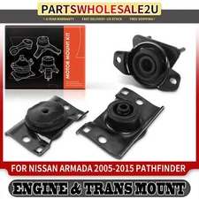 3x Engine Motor & Transmission Mount for Nissan Armada TITAN Pathfinder INFINITI