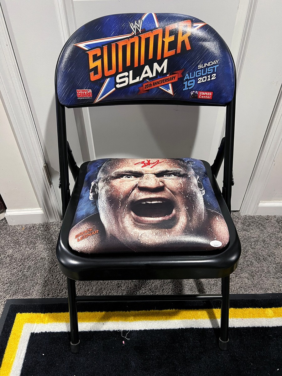 BROCK LESNAR Autographed SIGNED WWE Summer Slam 2012 Event Used