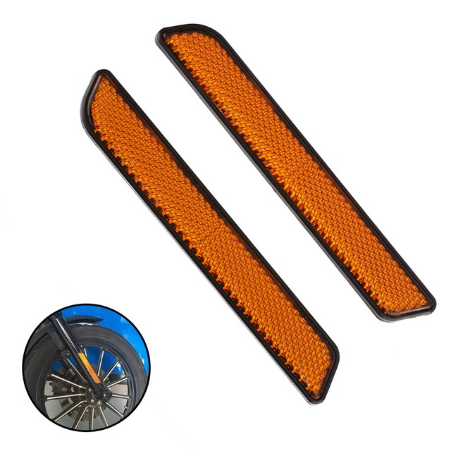 Front Fork Leg Reflectors For Harley All Lower Legs Slider Plastic