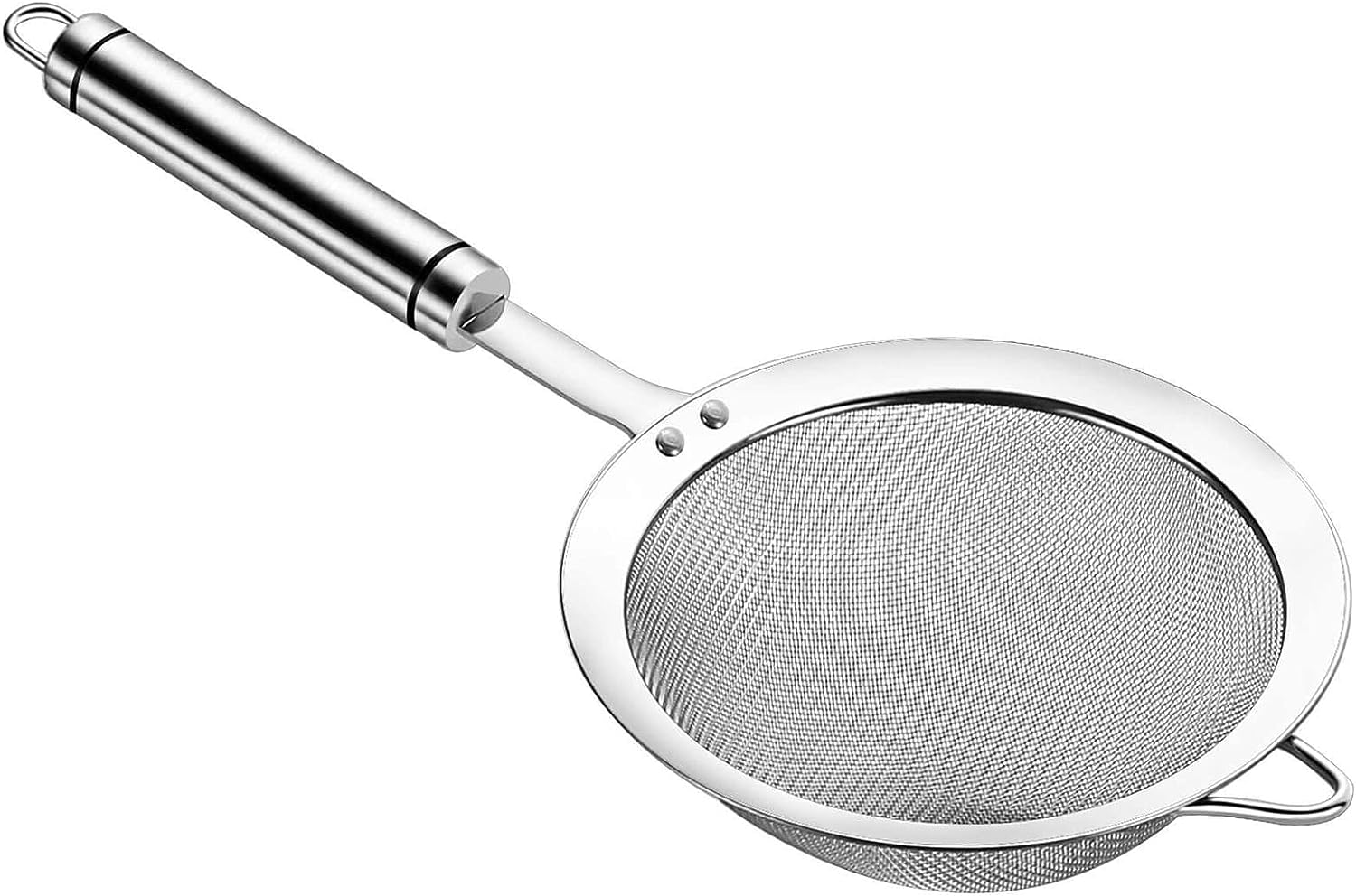 5.5Inch 304 Stainless Steel Fine Mesh Strainer for Kitchen, Colander-Skimmer wit