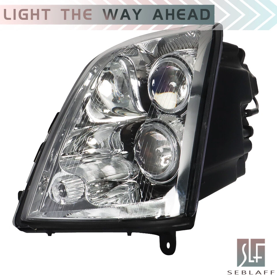 Faro halógeno negro carcasa lente transparente derecha+izquierda para Cadillac STS 2005-2011 Foto 4 de 4