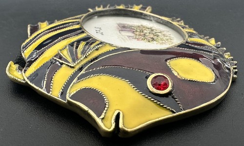Enamel Jeweled Fish Oval Photo Picture Frame Colorful Tropical Salt Water - Picture 6 of 13