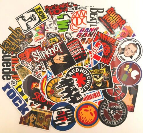 50pcs Rock Band Stickers Logo AC/DC Misfits Kiss Sticker US Seller - Picture 1 of 4