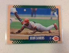 1995 Score Deion Sanders #266 Baseball Card Cincinnati Reds