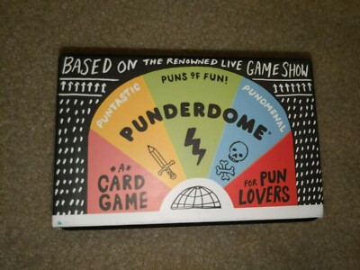 Punderdome: A Card Game for Pun Lovers by Fred Firestone Party Game - Open Box