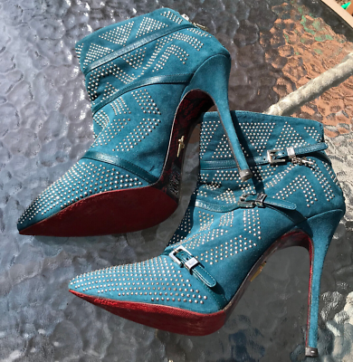 Cesare Paciotti Stiletto Zipper Buckles High Heels Shoes US 6 EU
