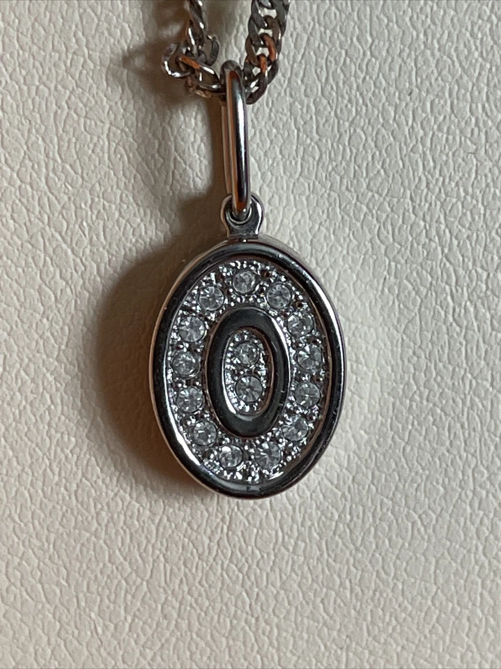 Folli Follie Collar Ovalado Top Circonitas Cúbicas Forma Ovalada Plata 925 Cadena Foto 3 de 4