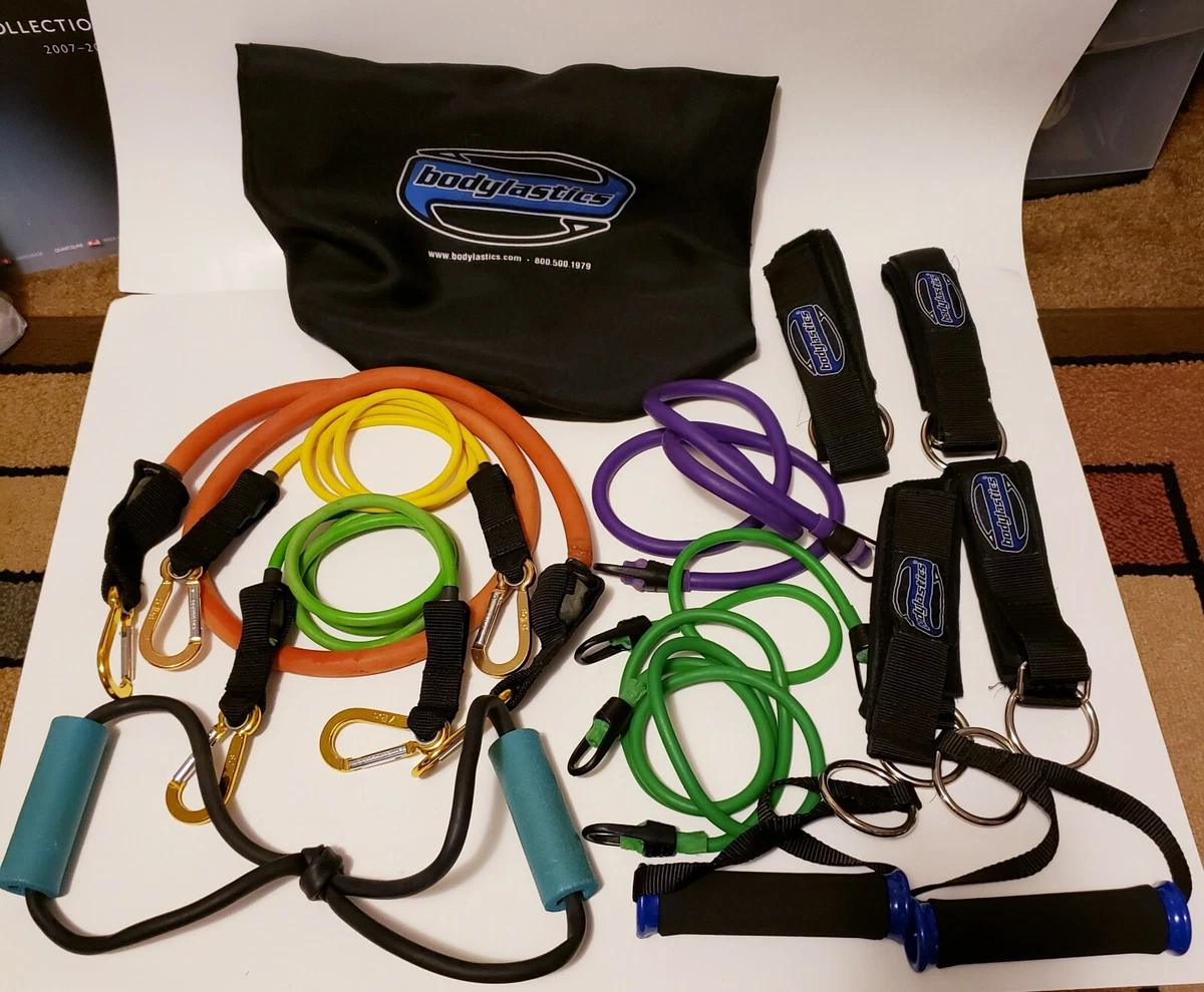 Bodylastics Resistance Exercise Bands 30 7 5Lbs Extra Handles Bands Set
