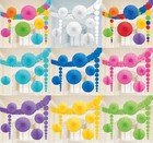 Party Deko  9 tlg. Farbe wählen XL Dekoration  Set Geburtstag Hochzeit Girlande