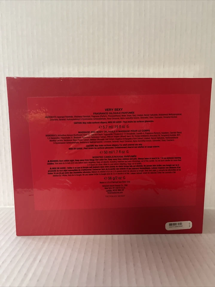 JUEGO DE FRAGANCIA ACEITE CORPORAL MASAJE VELA MUY SEXY PERFUME VICTORIA'S SECRET 3 PIEZAS Foto 3 de 3