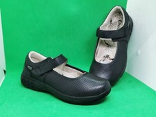 Therafit Mary Jane Black Leather Womens Shoes Size 7.5-8/ EU 38