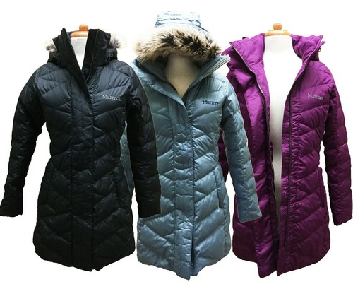 Marmot Womens Faux Fur Hooded Long Down 