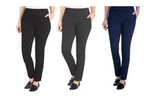 NWoT Dalia Women's Tummy Control Ponte Pull On Pants Size S-XL $60 11HL060