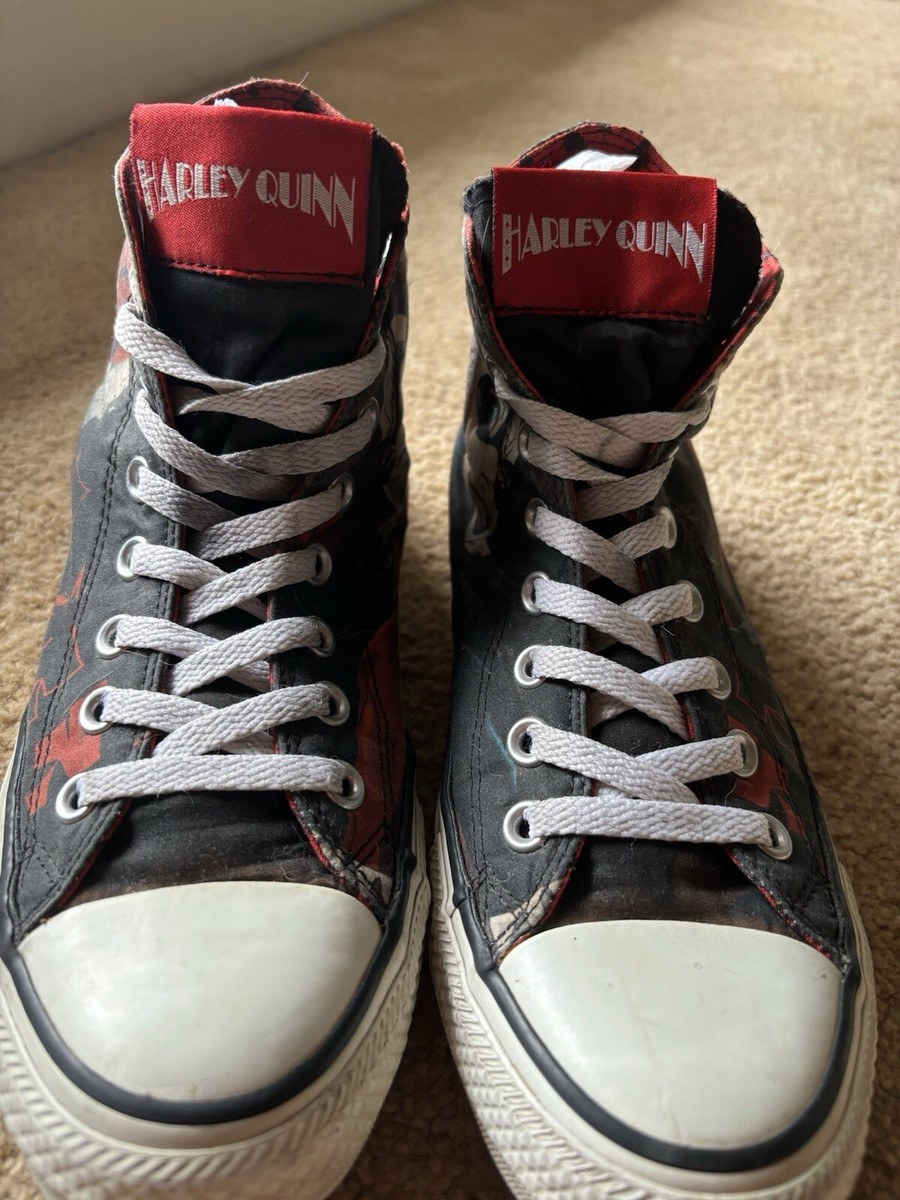 Converse Harley Quinn Hightop All Star Chuck Taylor Shoes Women Sz