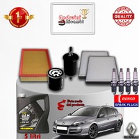 Inspektionskit Filter ÖL Kerzen Renault Laguna III 1.6 16V 81KW Von 2012->