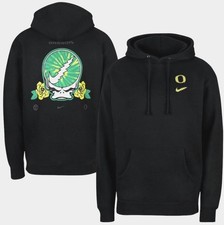 NWT Nike Oregon Ducks Grateful Dead Sideline Hoodie Black Size Small NIKGD030H01