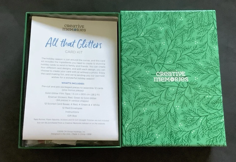 Kit para hacer tarjetas Creative Memories All That Glitters Nuevo de Lote Antiguo Foto 3 de 4