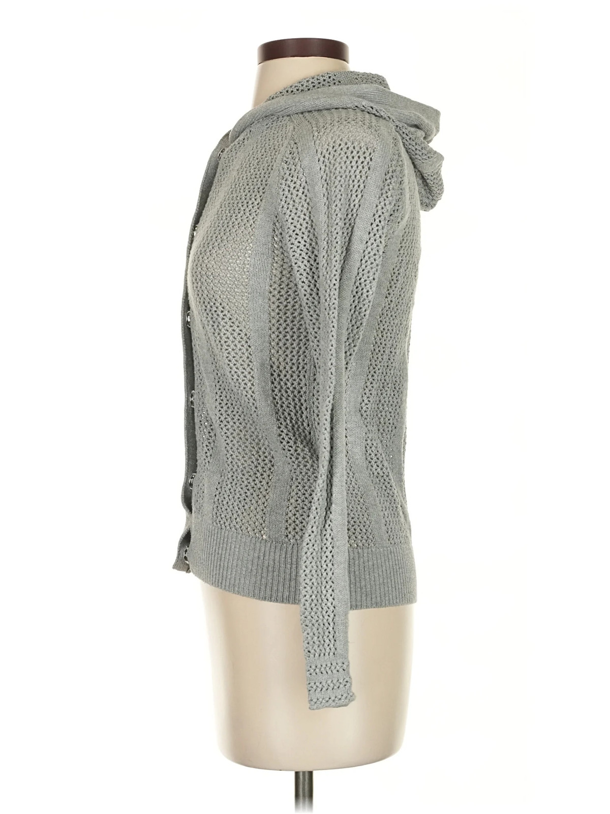 MICHAEL Michael Kors Women Gray Cardigan S thumbnail 4