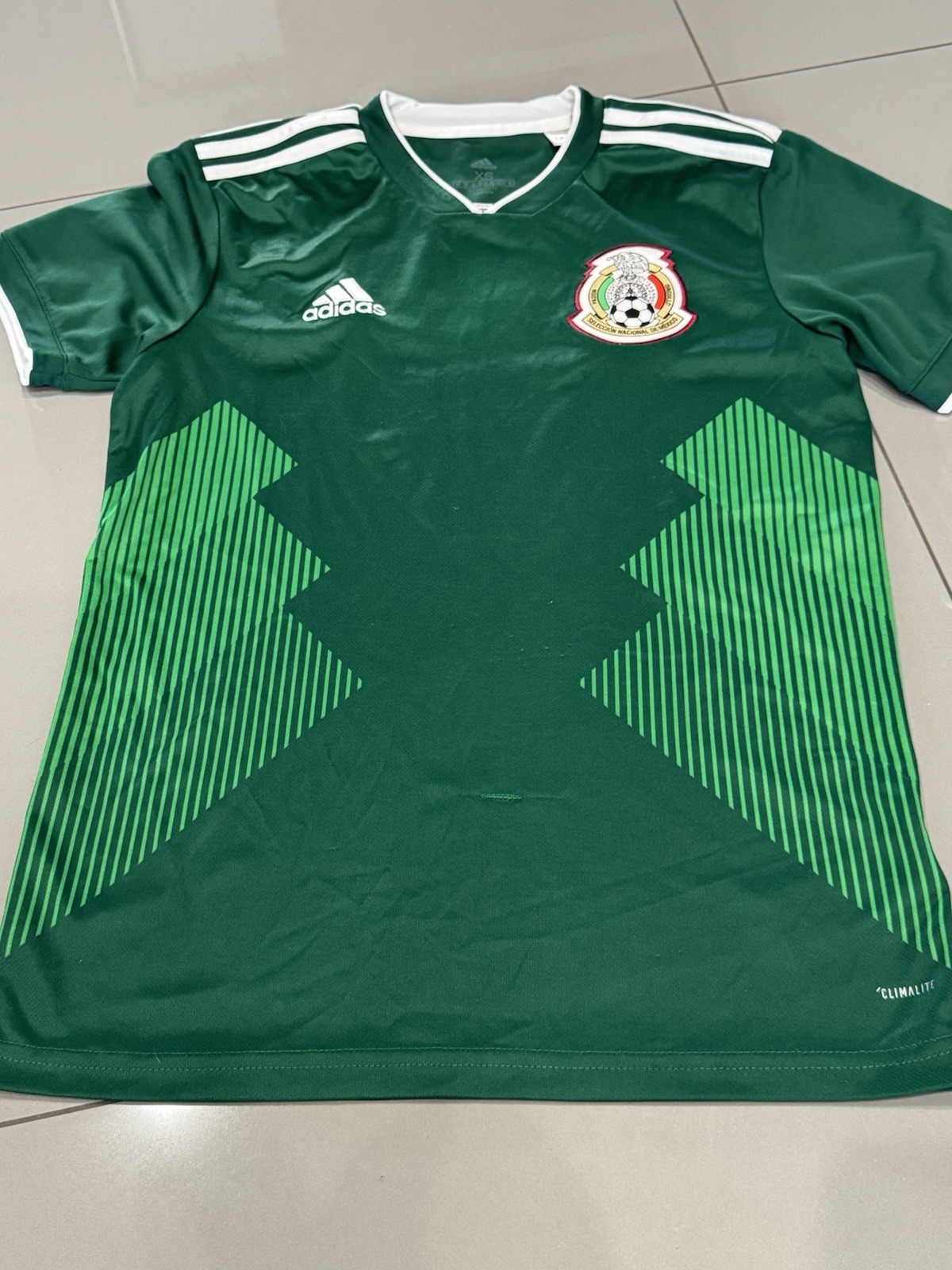 Adidas Mexico 2018 Home Jersey World Cup Men’s XS Green Soccer Shirt Climalite