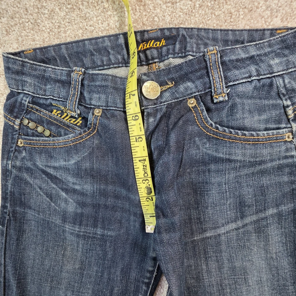 Jeans Killah Sixty feito na Itália 100% algodão médio baixo reto 26 L x 30 L - Imagem 4 de 4