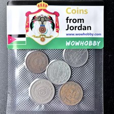 Jordanian 5 Unique Random Coins for Coin Collectors