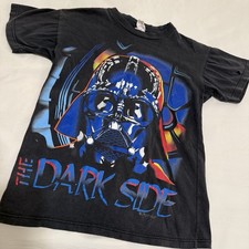 Rare Vintage 1996 Star Wars The Dark Side Darth Vader Tee Lucasfilm / UBI Tag 