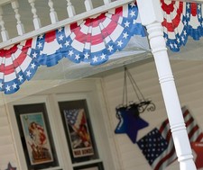 40-Ft Patriotic Stars  Stripes Plastic Bunting Garland Roll July 4th Decor 036