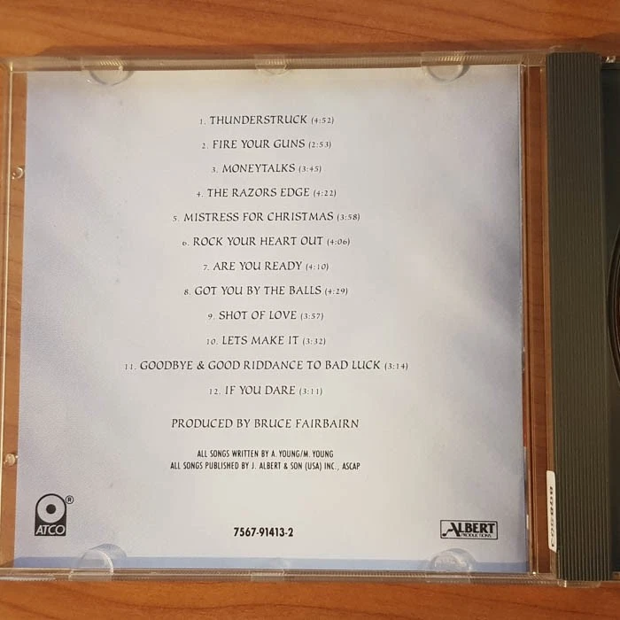 AC/DC the razors edge RSA GERMANY EX/EX (CD Album, Pop, ATCO) - Bild 2 von 4