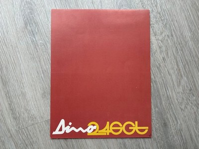 Original Ferrari Dino 246GT Prospekt 1970 Katalog N. 40/70 folder brochure