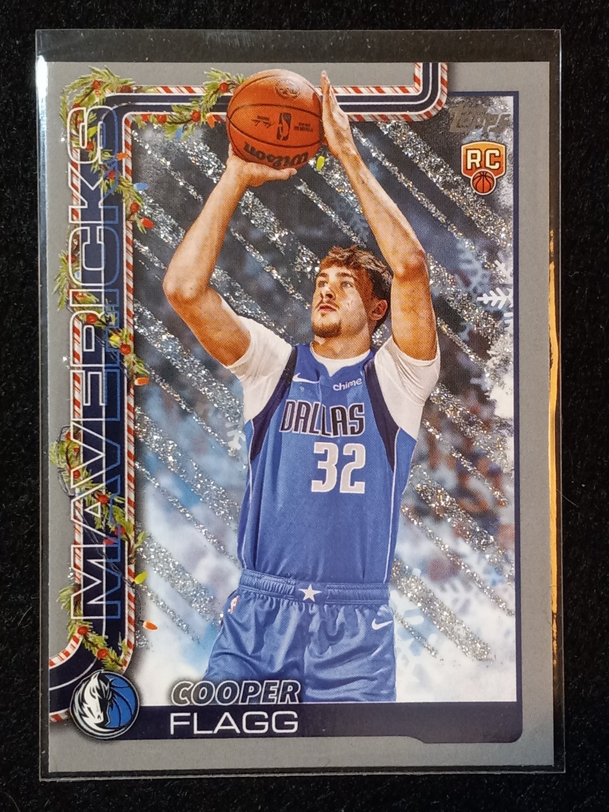COOPER FLAGG 2025-26 TOPPS HOLIDAY #H161 HOLIDAY SILVER GLITTER (RC)
