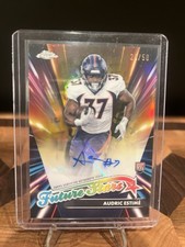 2024 Topps Chrome - Future Stars Autographs Audric Estime Gold Refractor /50 RC