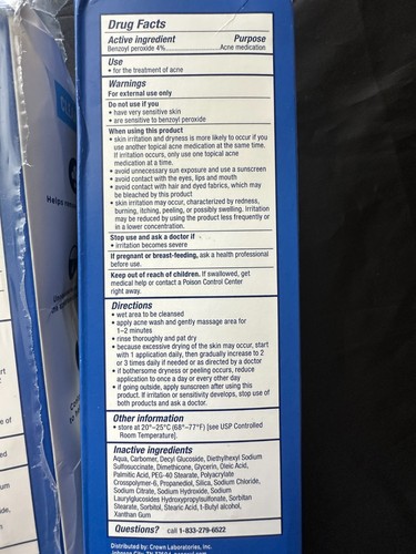 Paquete de dos (2): Nuevo lavado cremoso Pan Oxyl Acné control diario 6 oz cada uno, caducidad 12/2026 - Imagen 4 de 6