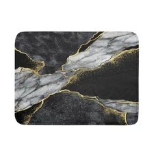 Giwawa Marble Dish Drying Mat for Kitchen Counter 18x24 inch Black Grey Gold ...