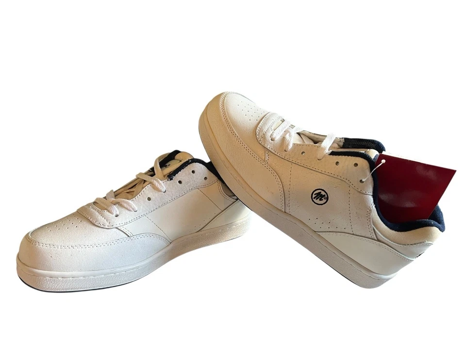 NUEVAS Tenis de Colección MacGregor Cuero Blanco para Cancha 17225 Hombres 9.5 Logo Foto 2 de 4